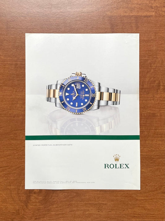 Rolex "Bluesy" Submariner Ref. 116613 Advertisement