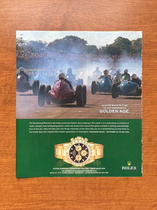 Rolex Daytona Ref. 116528 "Goodwood Revival" Advertisement