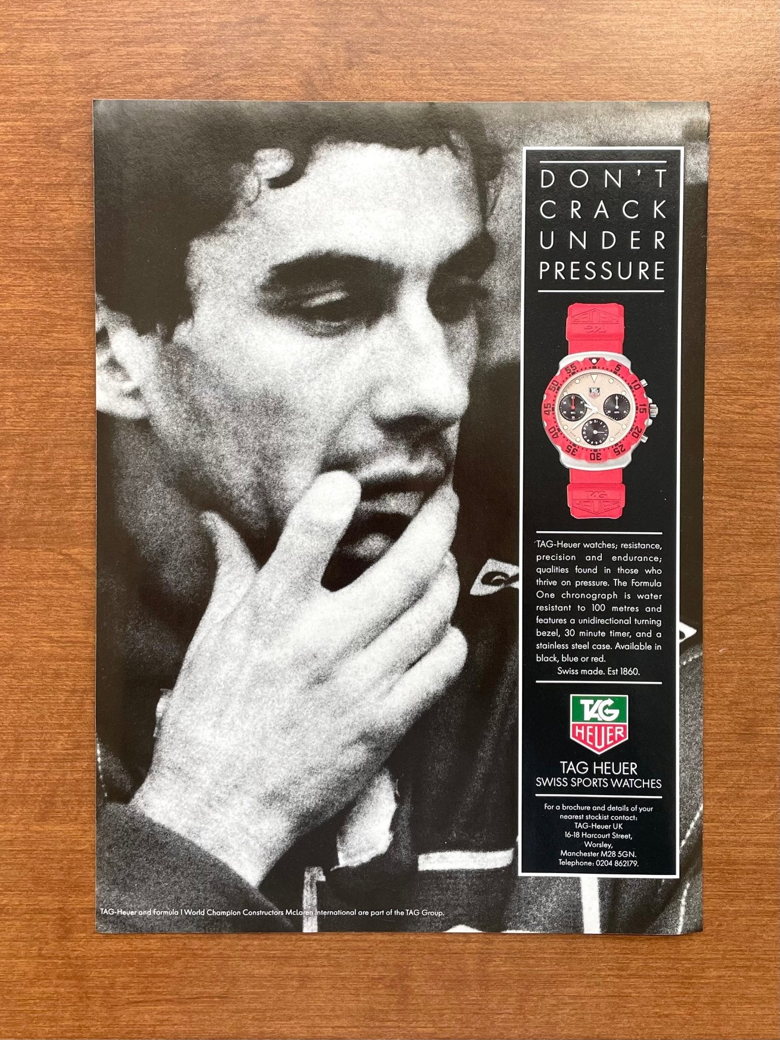 Tag Heuer Formula 1 feat. Ayrton Senna Advertisement | Ad Patina