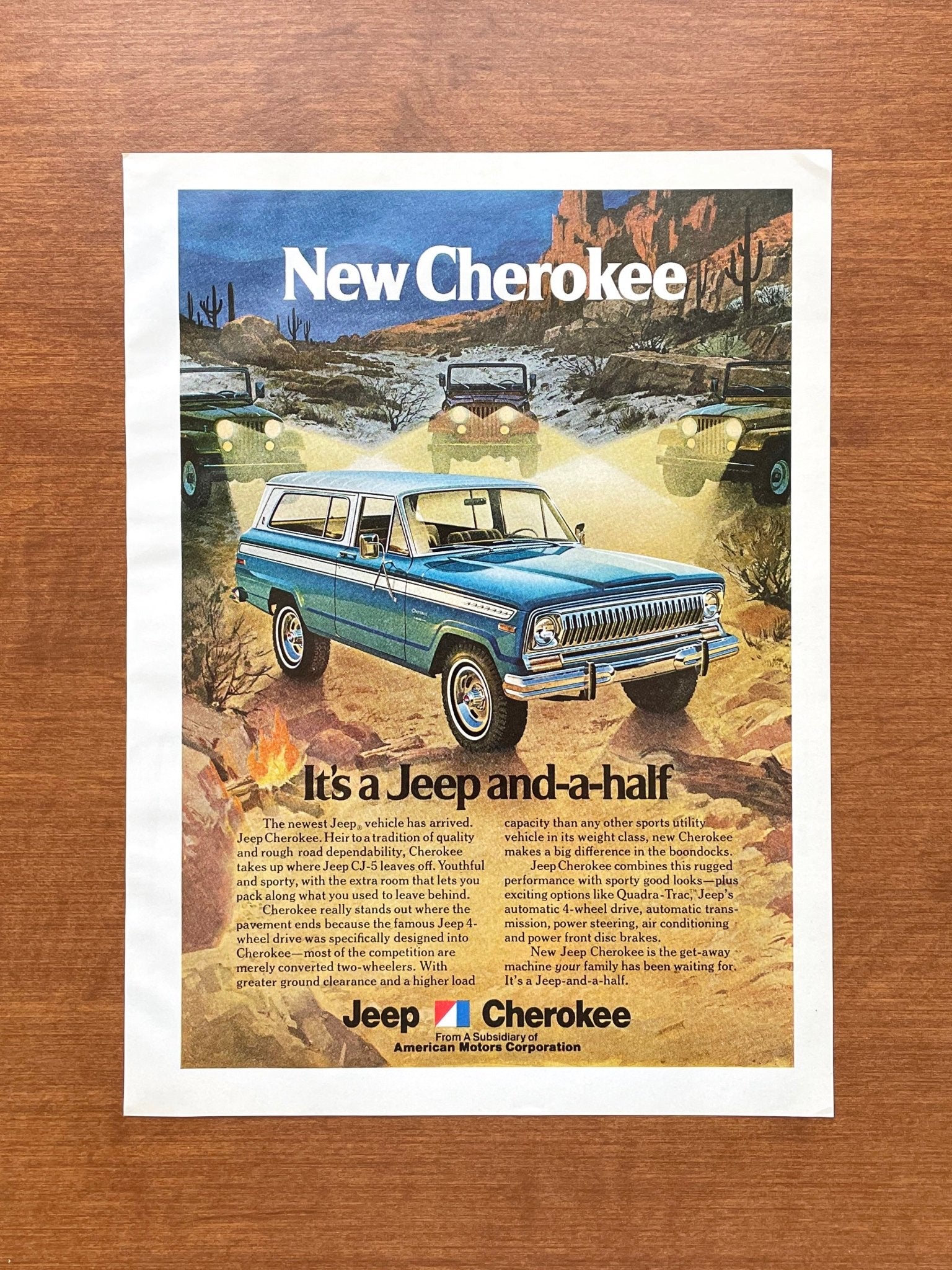 Vintage Jeep Cherokee Advertisement | Ad Patina