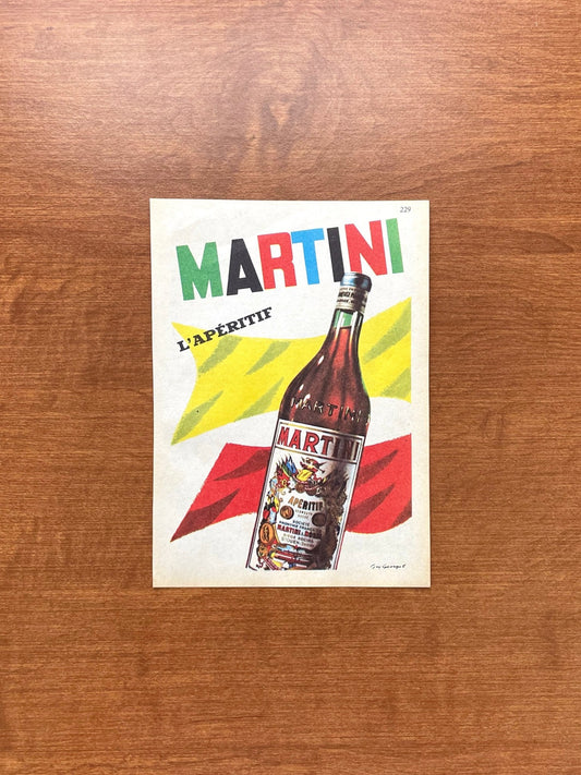 Vintage Martini & Rossi "L'Aperitif" Advertisement