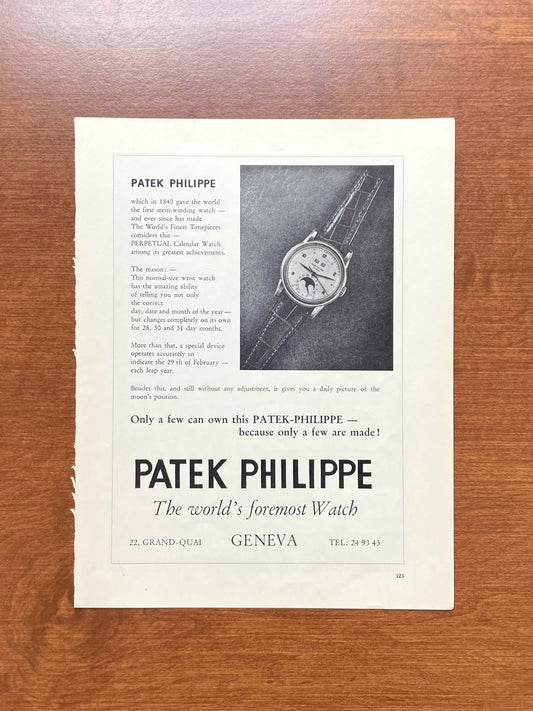 Vintage Patek Philippe Perpetual Calendar Ref. 2497 Advertisement