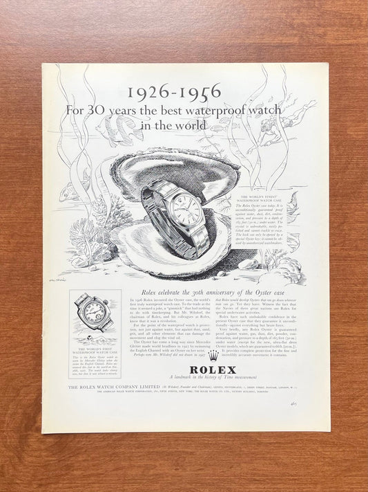 Vintage Rolex "best waterproof watch in the world" Advertisement