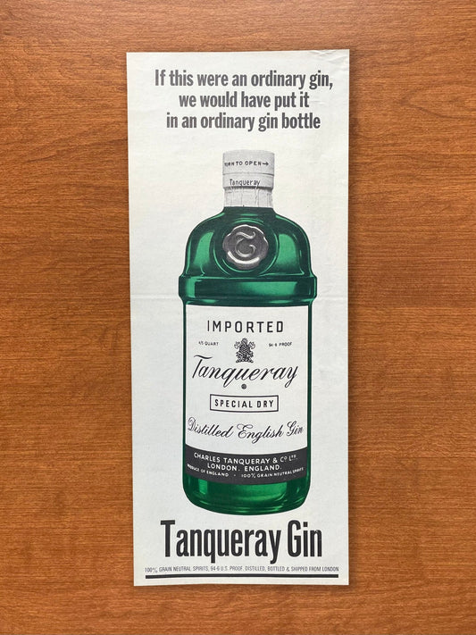 Vintage Tanqueray Advertisement