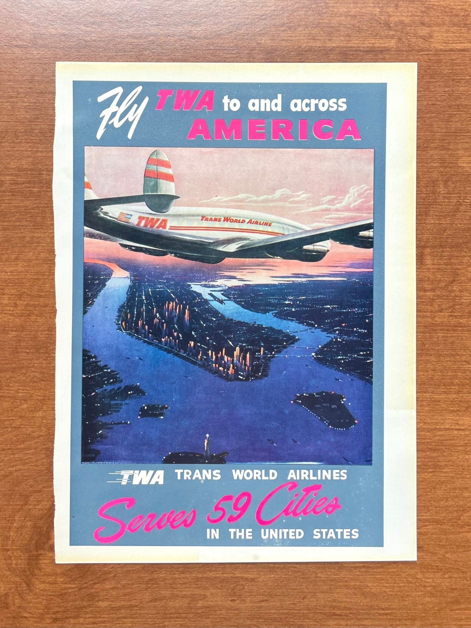 Vintage TWA Trans World Airlines 