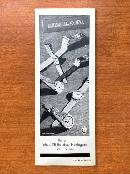 Vintage Universal Geneve feat. 6 Watches Advertisement in French