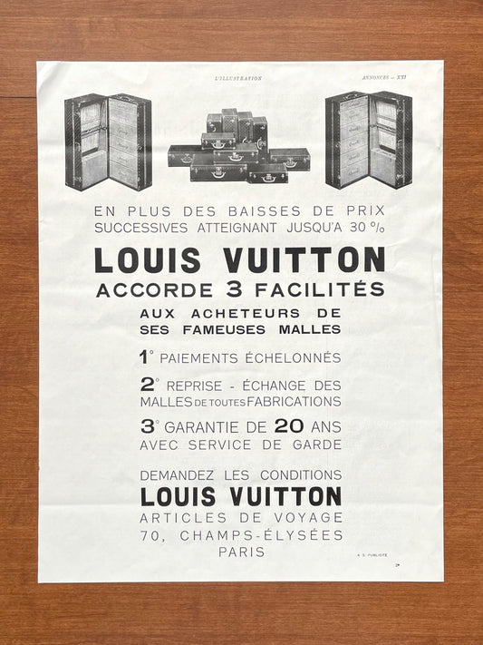 1932 Louis Vuitton Advertisement