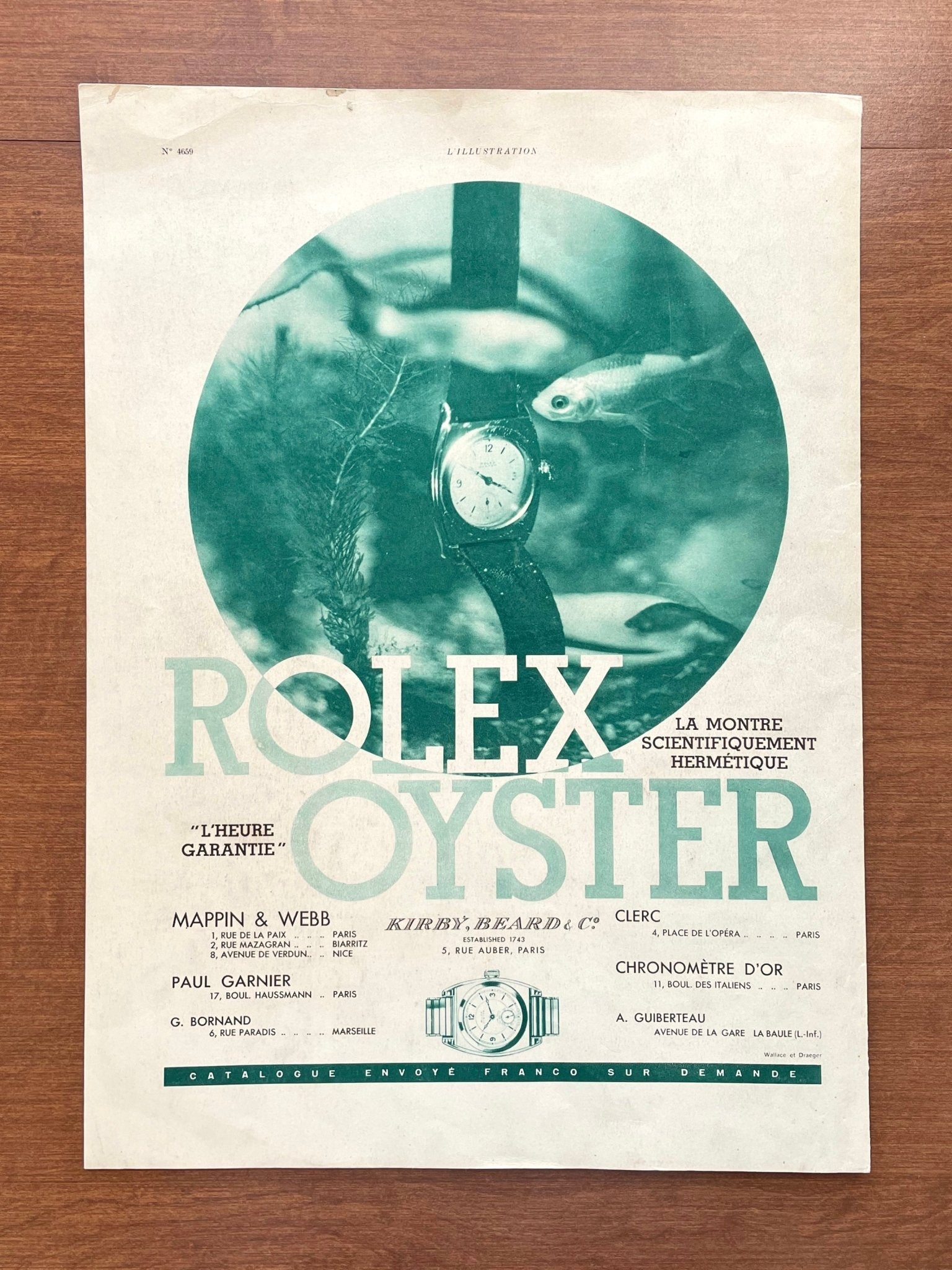 1932 Rolex Oyster Advertisement