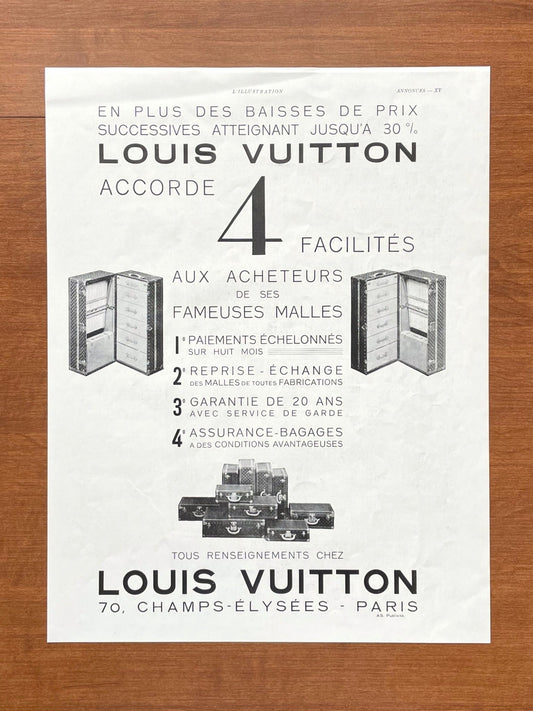 1933 Louis Vuitton Advertisement