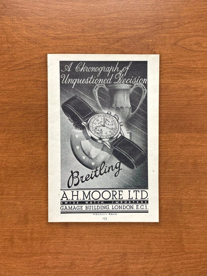 1948 Breitling Premier Advertisement