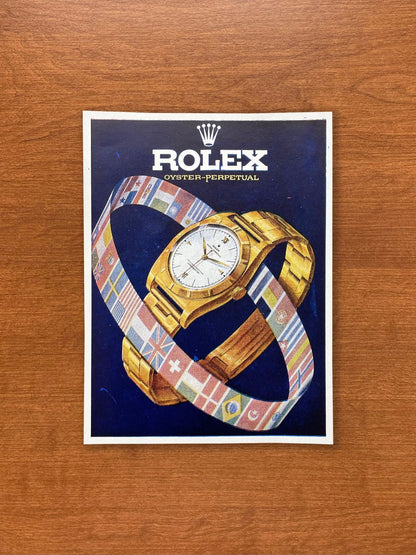 1951 Rolex Oyster Perpetual "mini poster" Advertisement