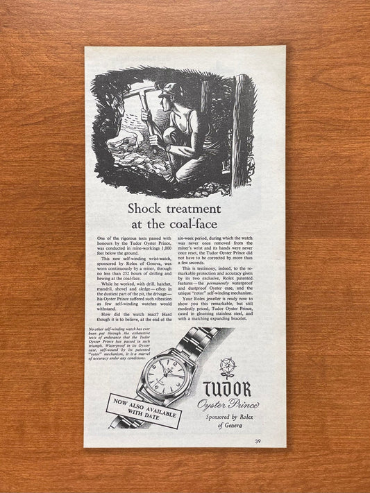 1955 Tudor Oyster Prince Advertisement