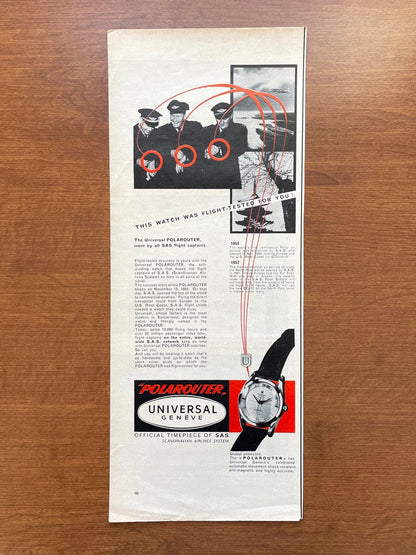 1957 Universal Geneve Polarouter "Flight-Tested" Advertisement