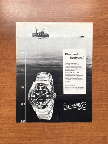 1961 Eberhard Scafograf 200 Italian advertisement