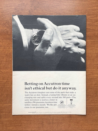 1965 Bulova Accutron Advertisement