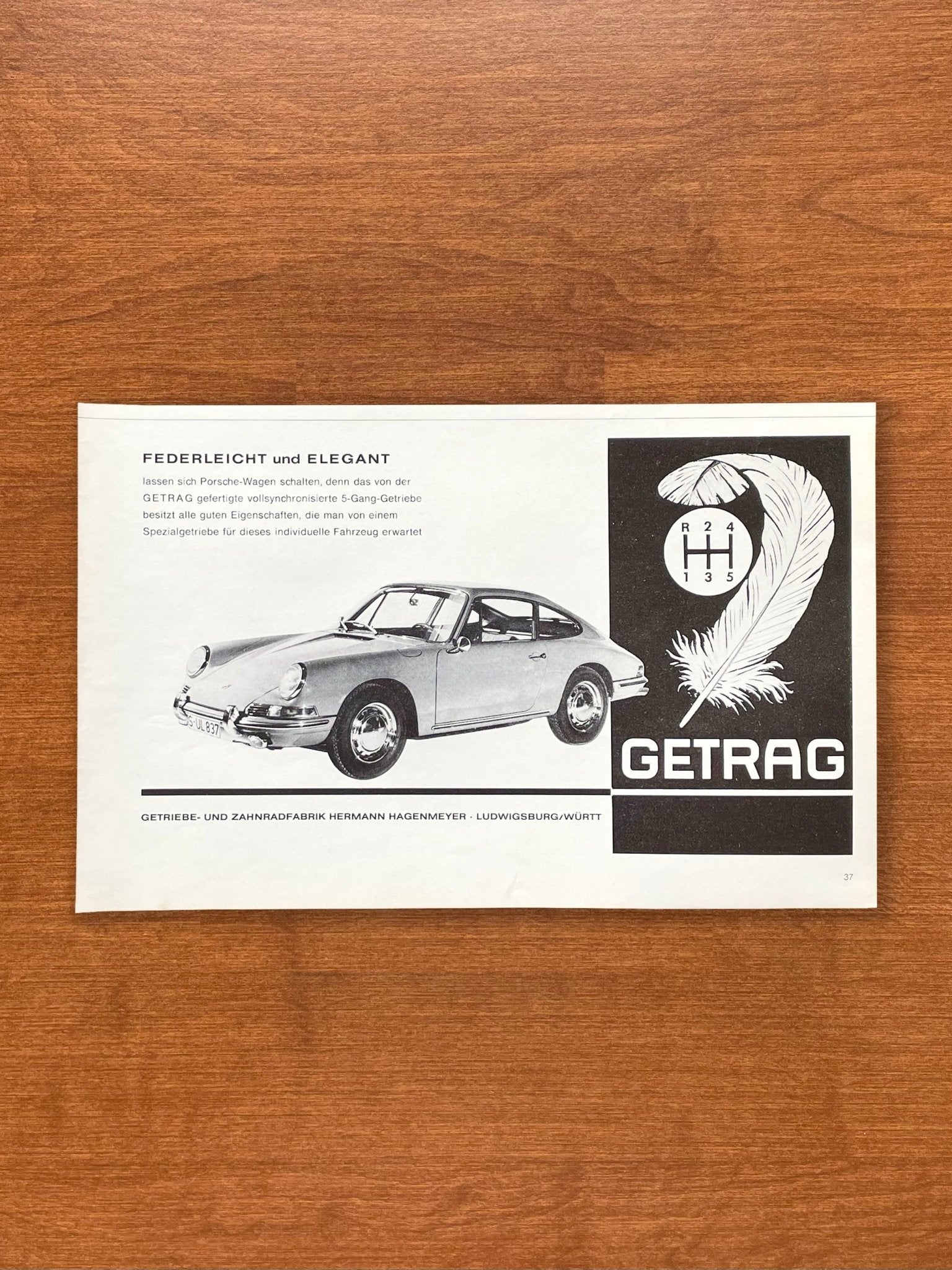 1965 Porsche 911 in German Advertisement | Ad Patina