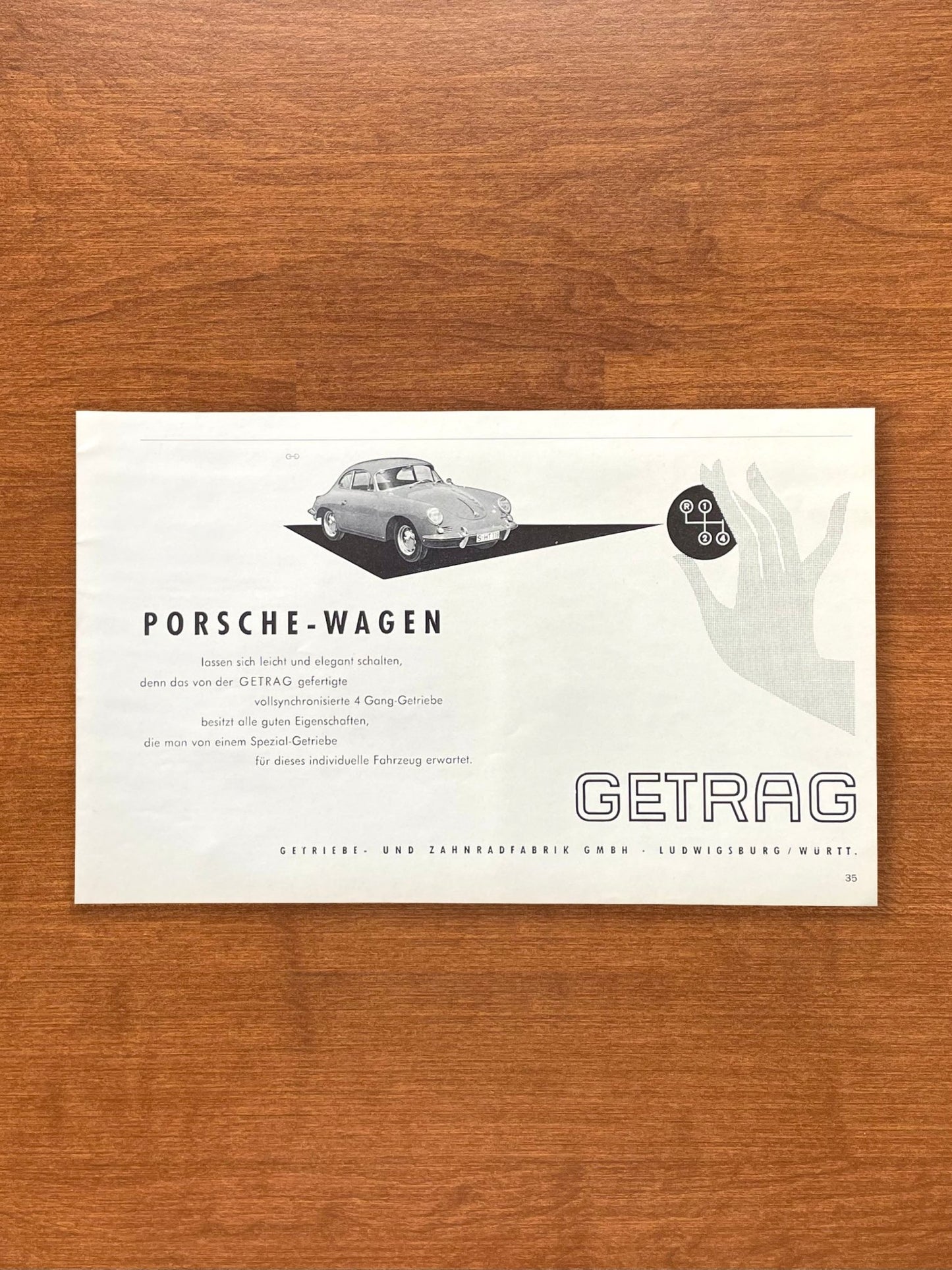 1965 Porsche advertisement in German