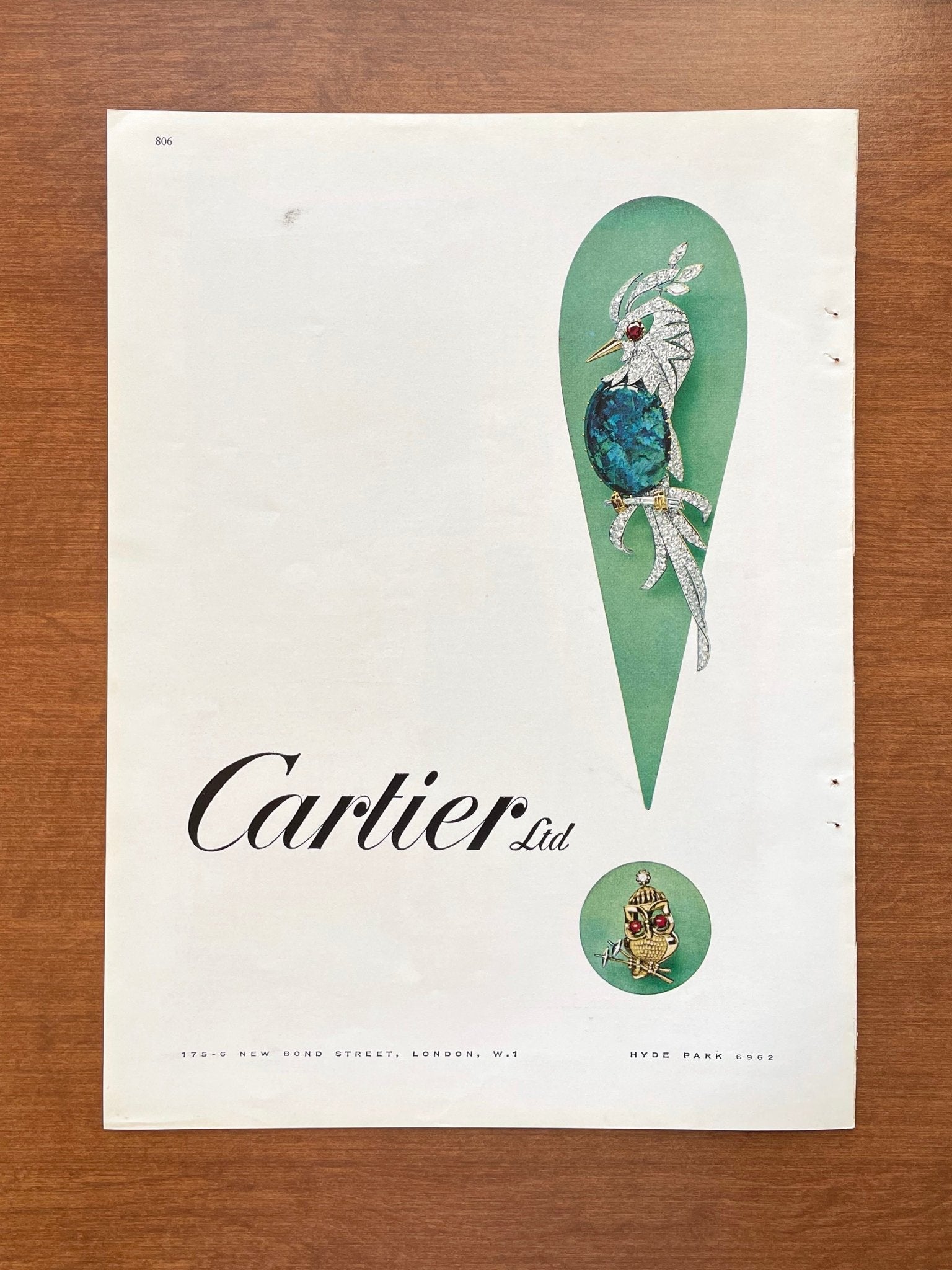 1966 Cartier Ltd. Advertisement
