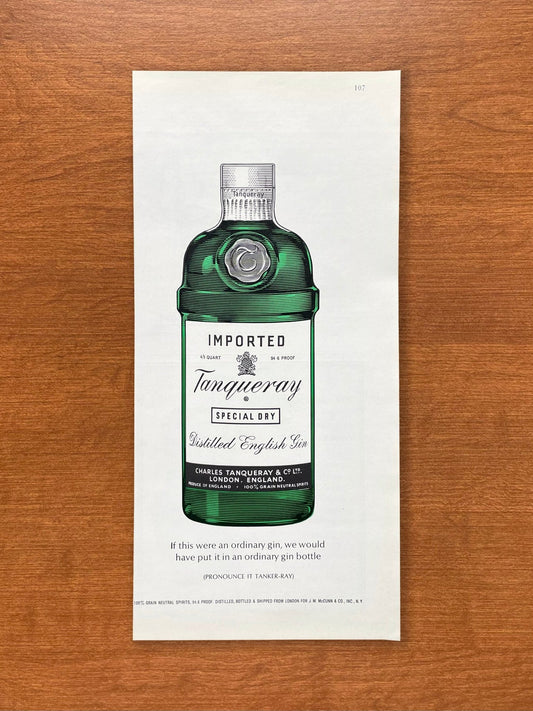 1966 Tanqueray Advertisement