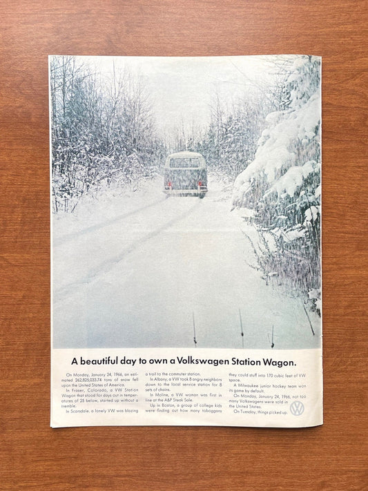 1966 Volkswagen VW Beetle "A beautiful day..." Advertisement