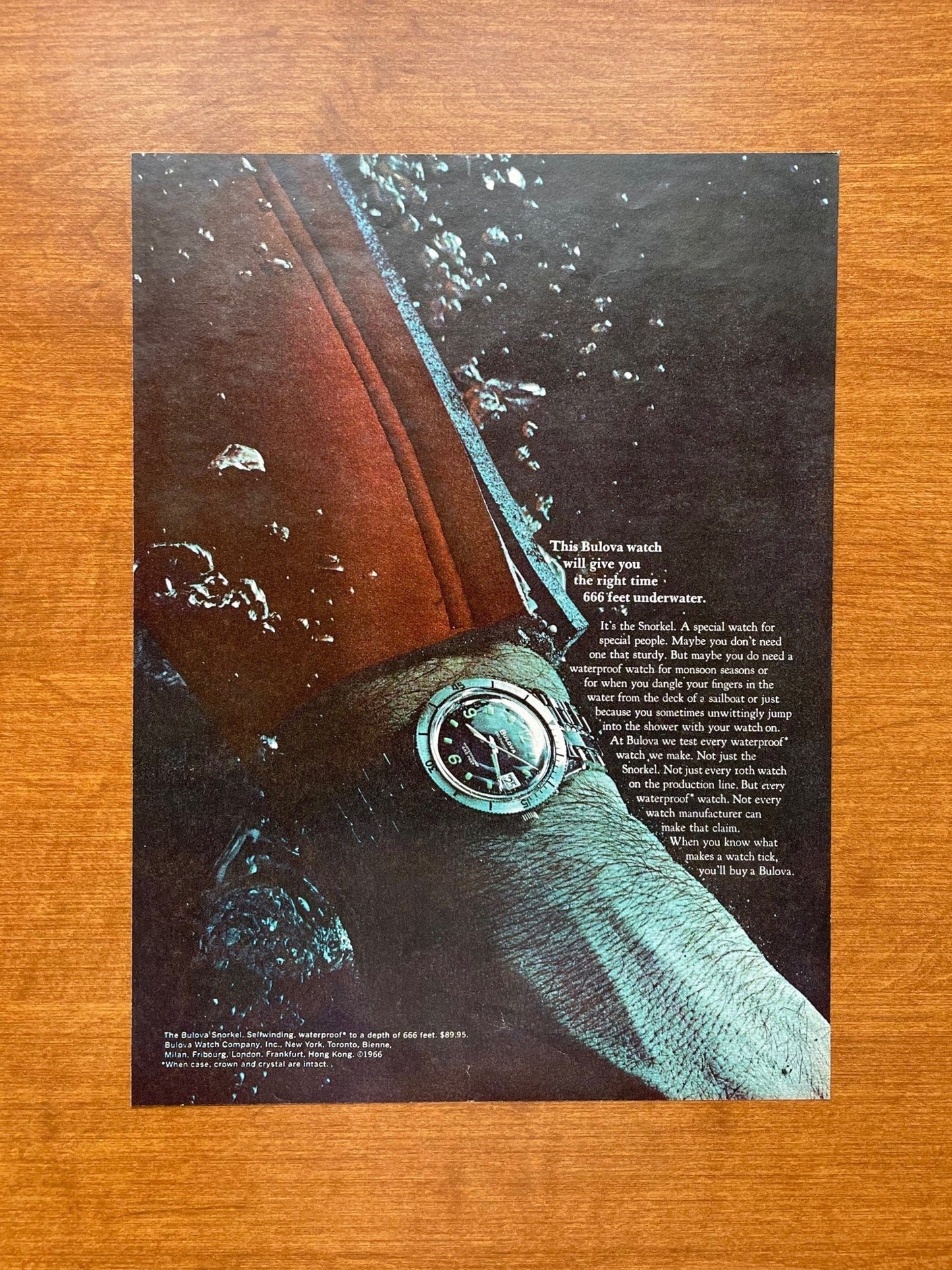 1967 Bulova Snorkel Advertisement