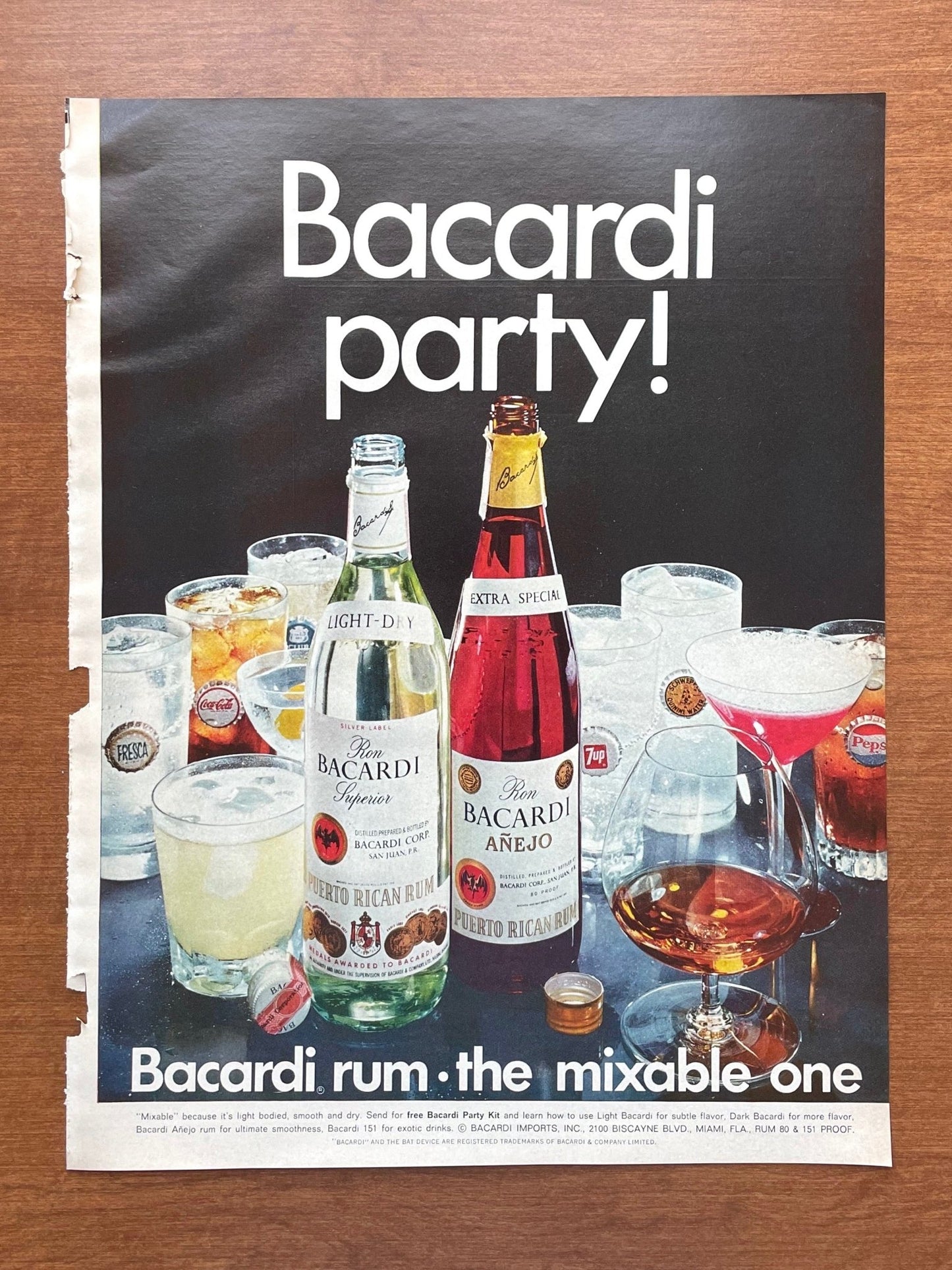 1968 Bacardi Advertisement