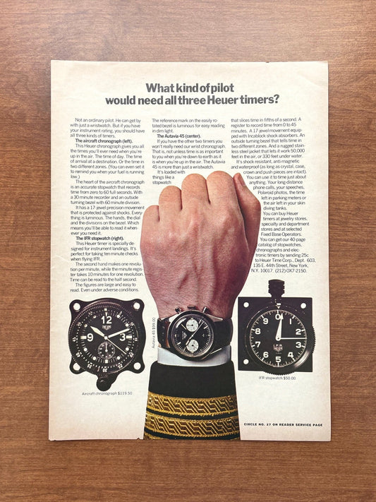 1968 Heuer Autavia Advertisement