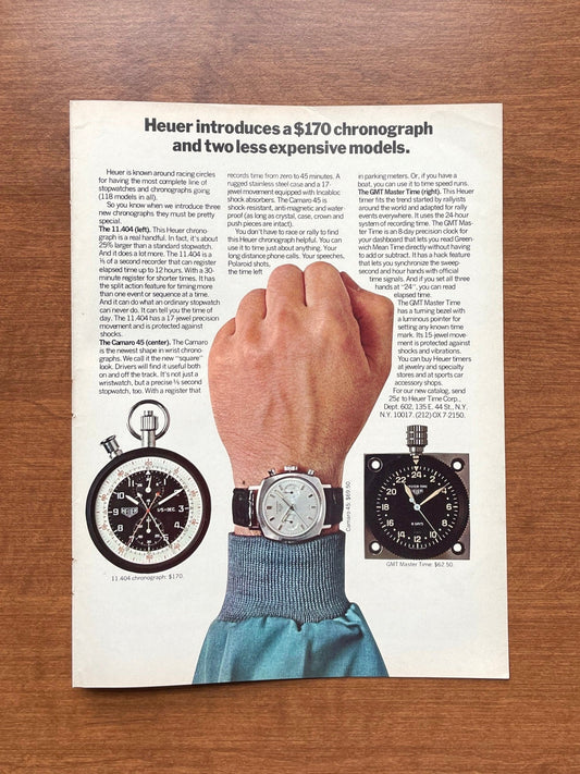 1968 Heuer Camaro Advertisement