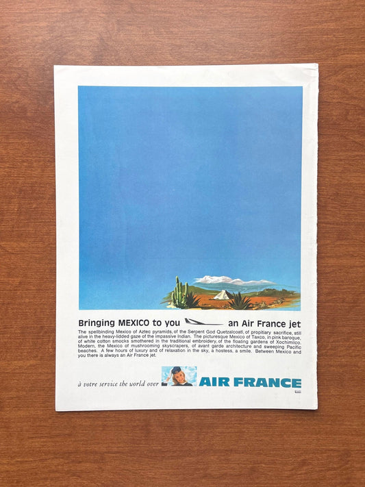 1969 Air France Mexico Advertisement