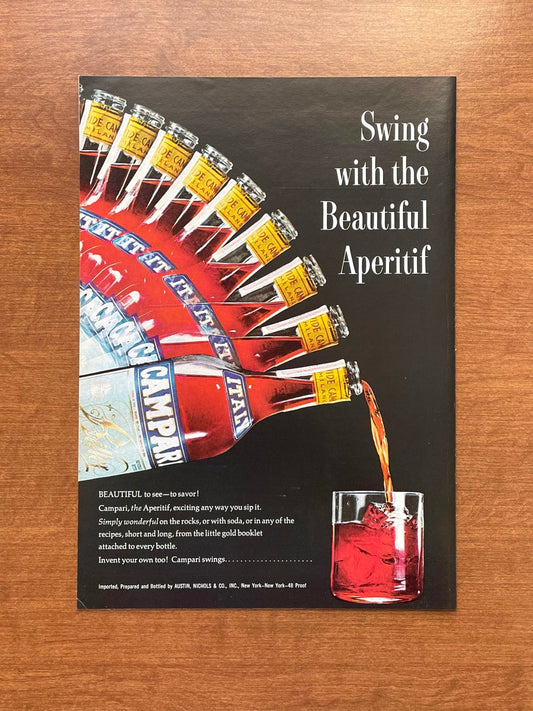 1969 Campari "Swing with the Beautiful Aperitif" Advertisement