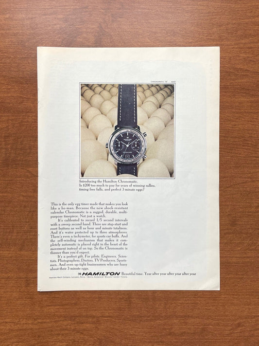 1969 Hamilton Chronomatic Advertisement