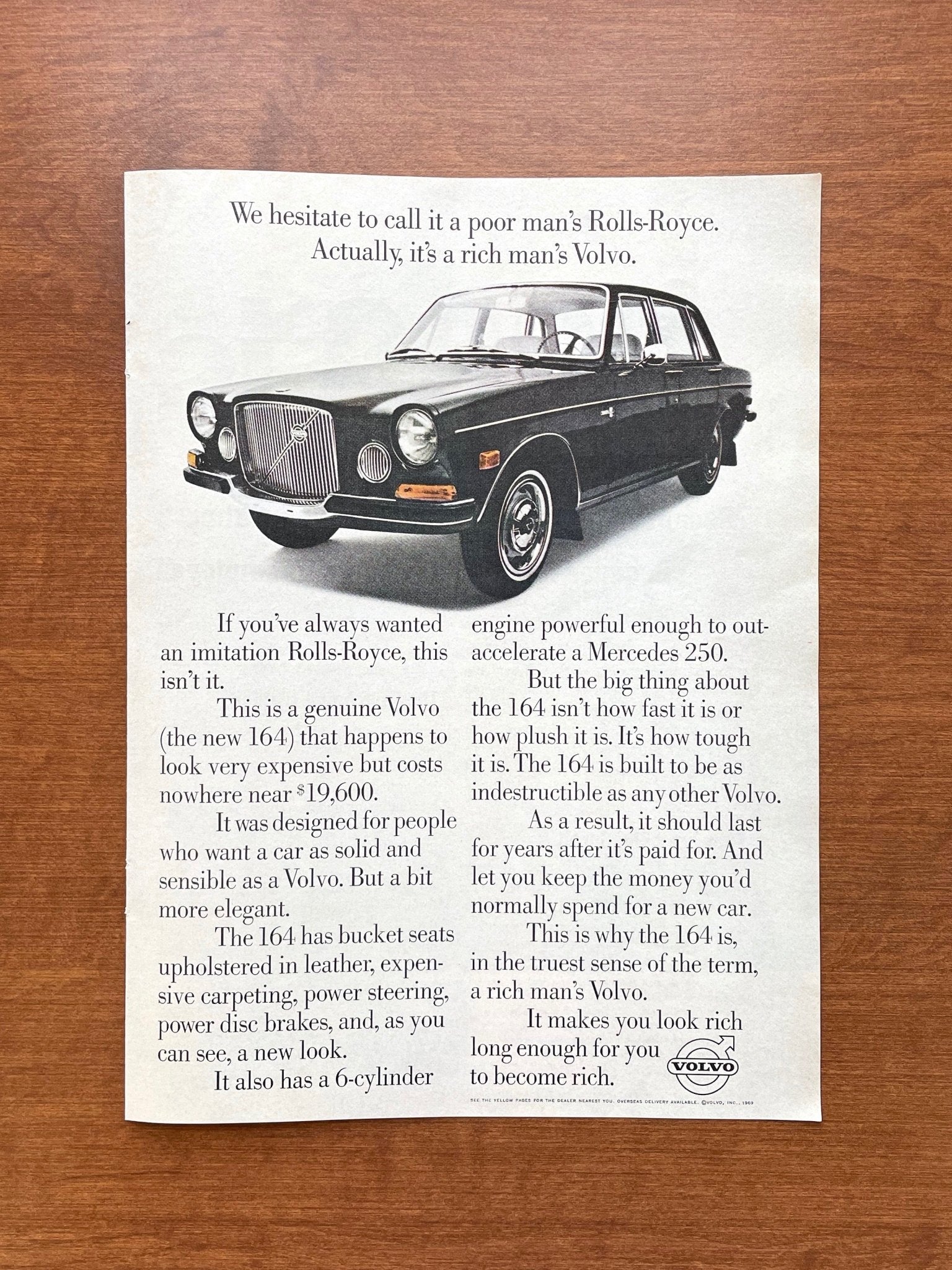 1969 Volvo 164 Advertisement
