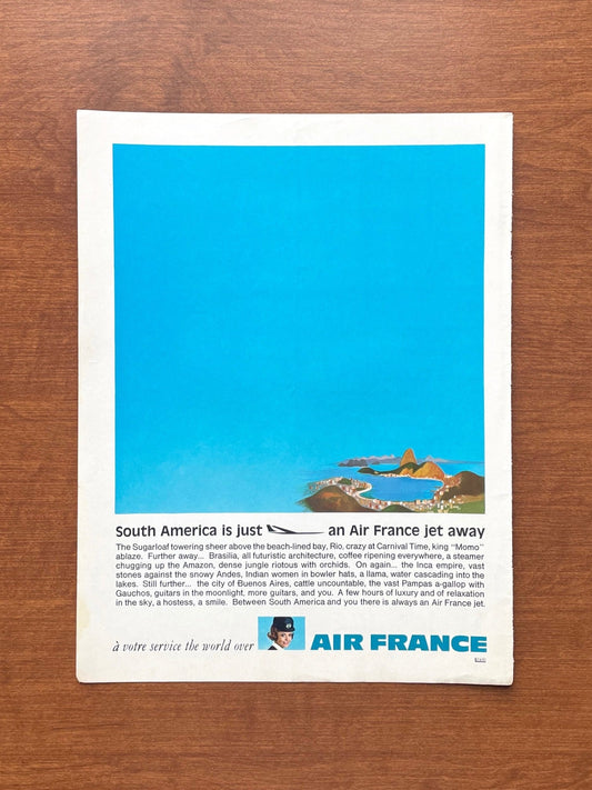 1970 Air France South America Advertisement