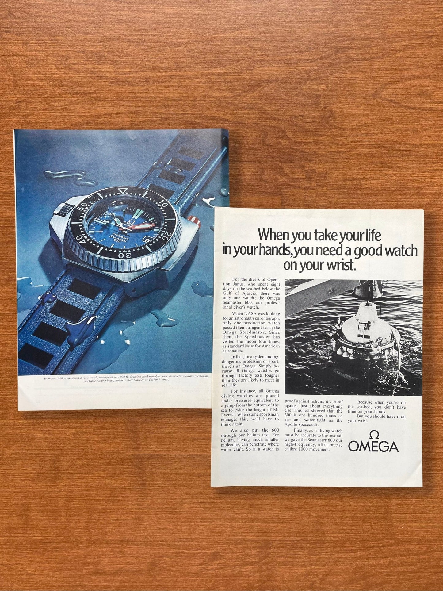 1972 Omega Seamaster 600 "Ploprof" Advertisement