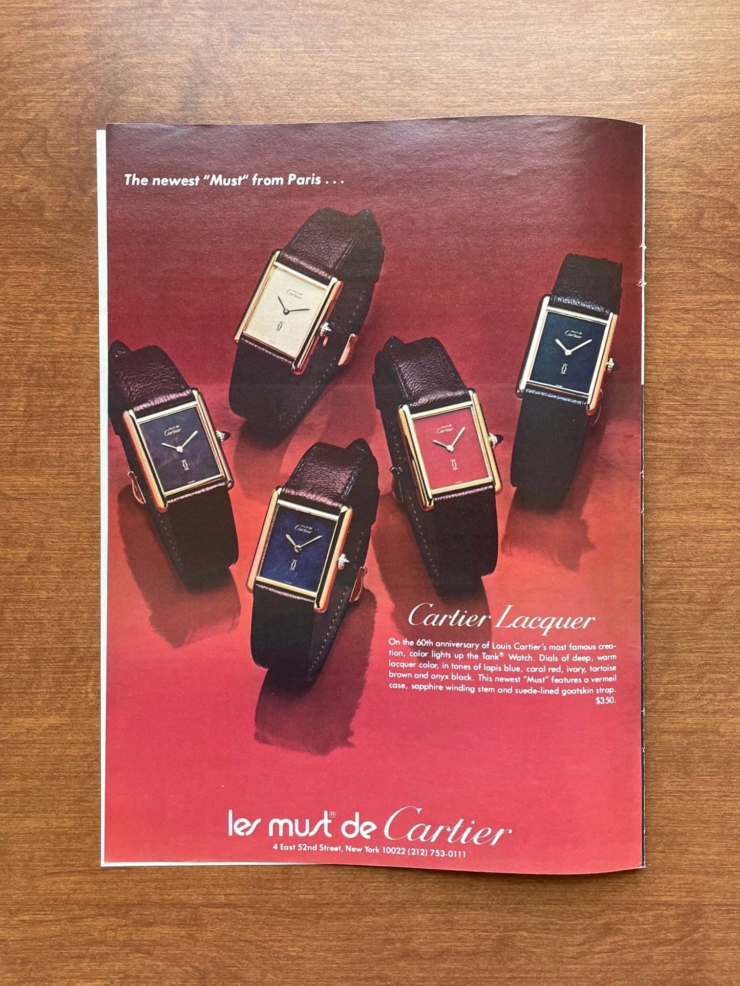 1977 "les must de Cartier" Collection Advertisement