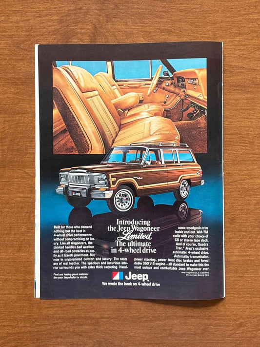 1978 Jeep Wagoneer Limited Advertisement