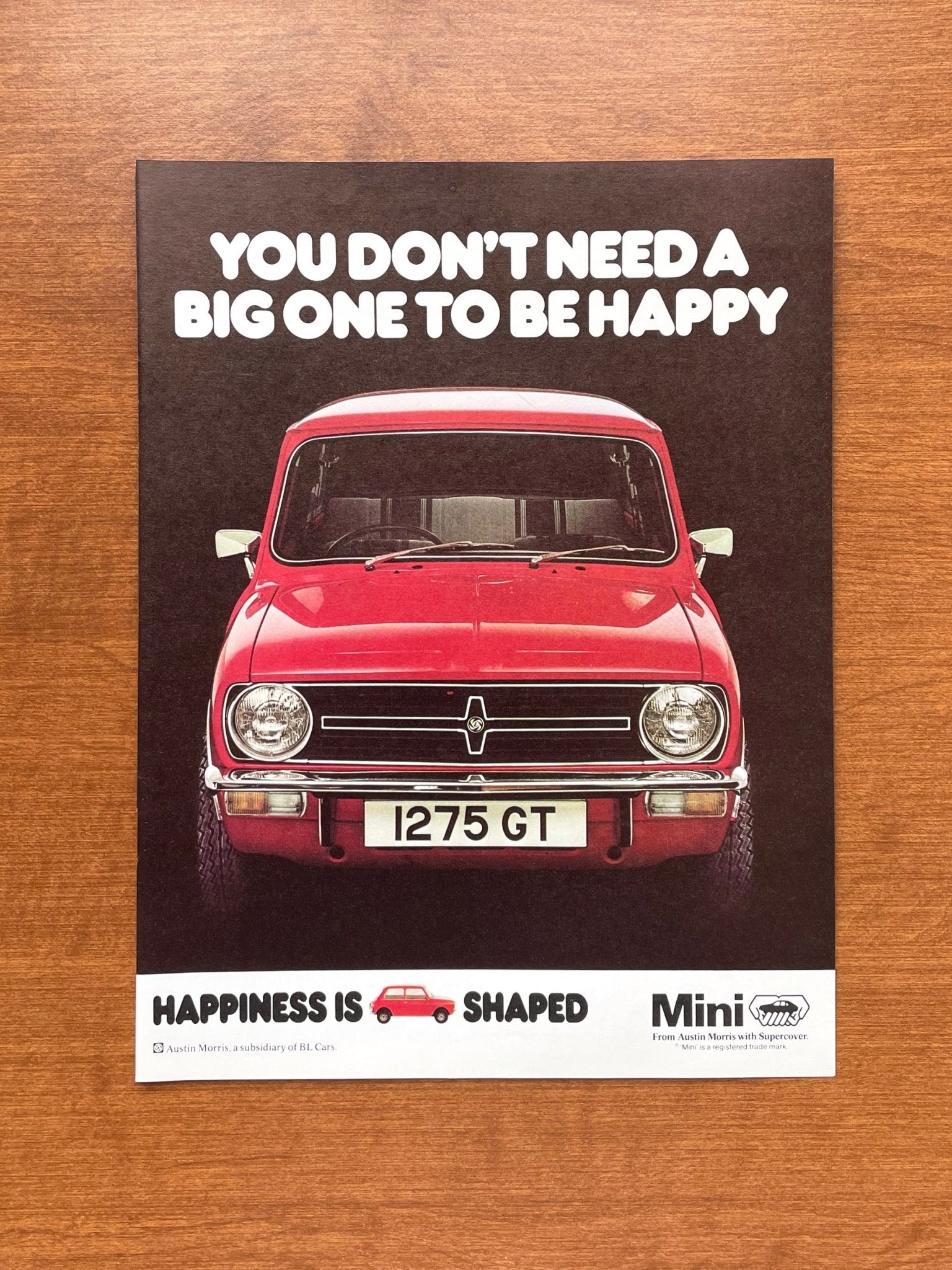 1978 Mini "Don't Need A Big One..." Advertisement