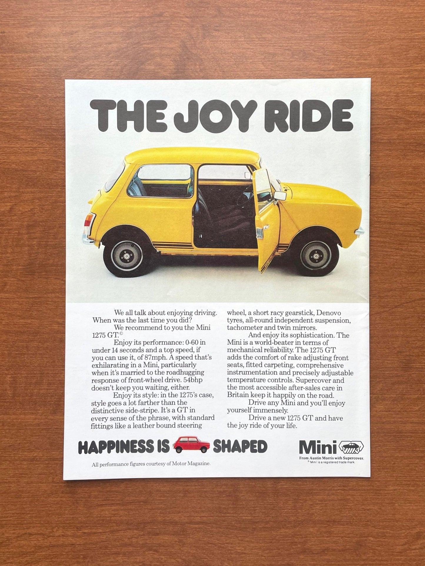 1978 Mini "The Joy Ride" Advertisement
