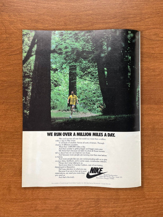 1978 Nike "Million Miles a Day." Advertisement