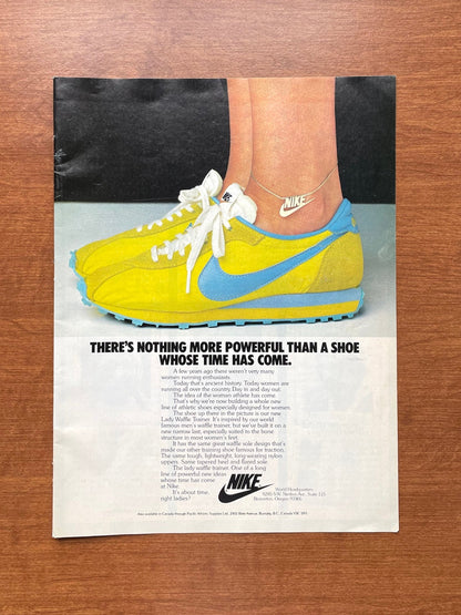 1978 Nike "Shoe Whose Time Has Come." Advertisement