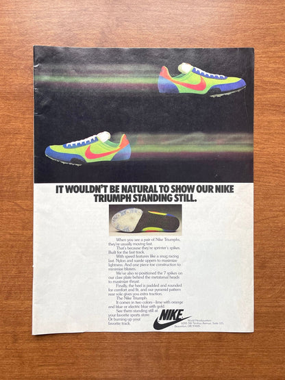 1978 Nike Triumph "Standing Still." Advertisement