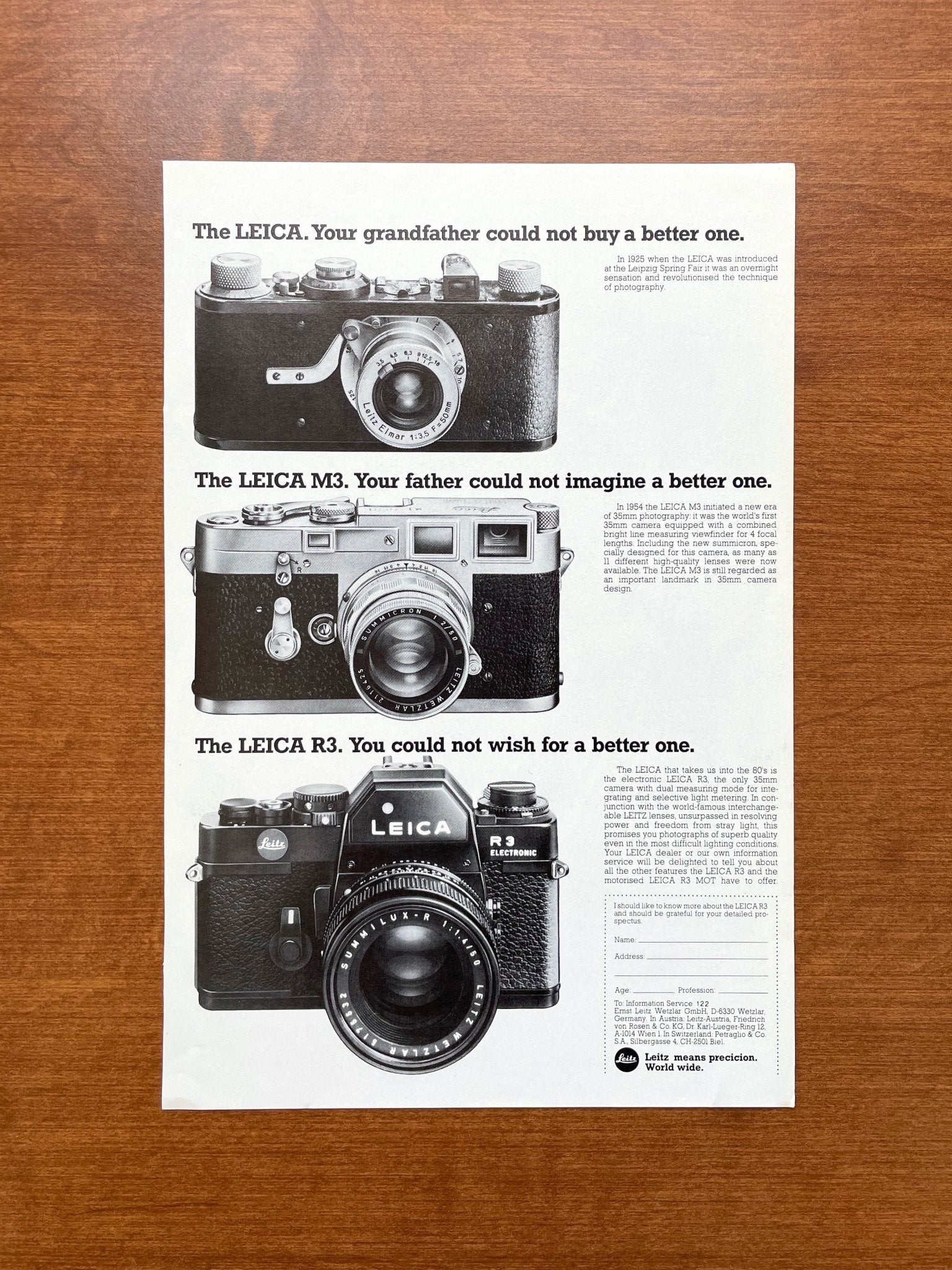 1979 Leica Camera Advertisement