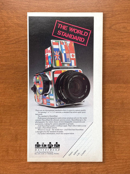 1981 Hasselblad "The World Standard" Advertisement