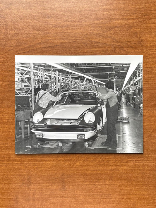 1981 Porsche 911 on Production Line Press Photo