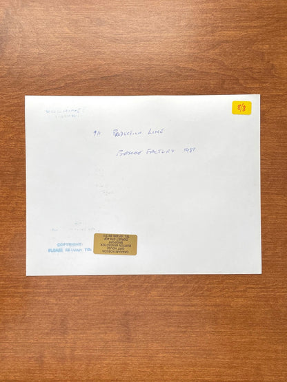 1981 Porsche 911 on Production Line Press Photo