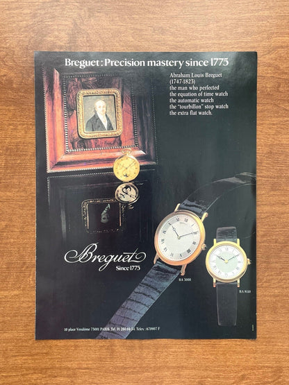 1982 Breguet BA 3000 "Precision mastery since 1775" Advertisement