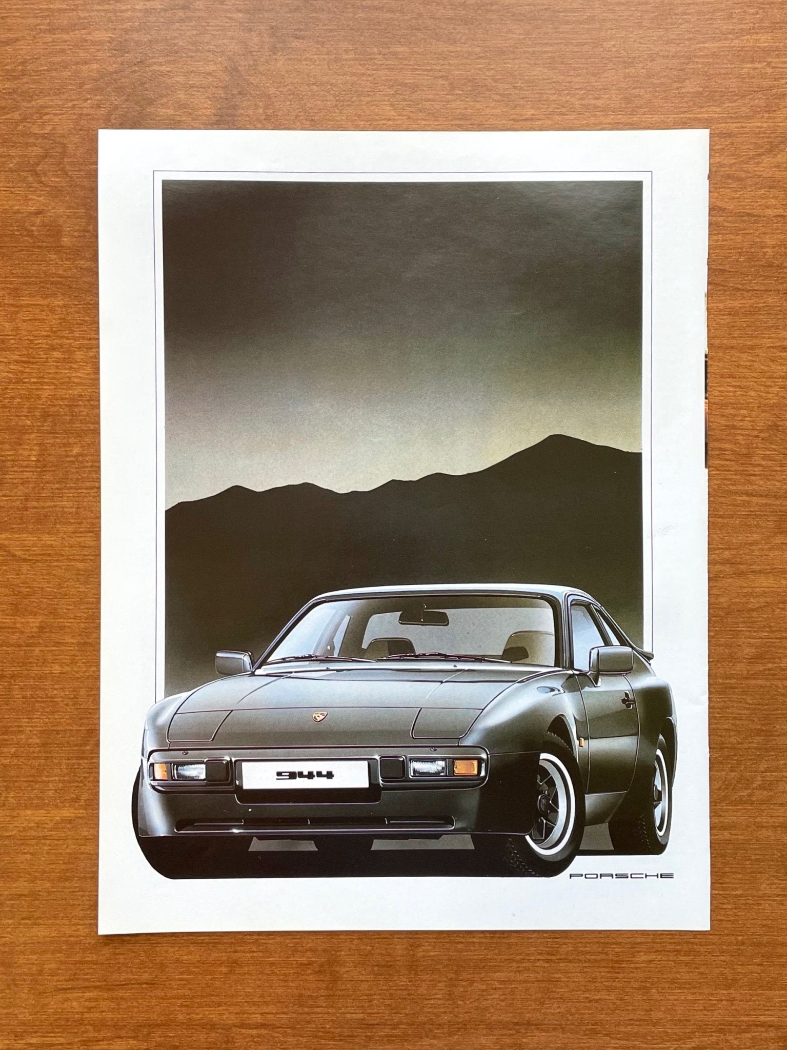 1982 Porsche 944 artwork Advertisement