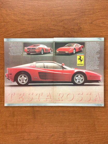 1984 Ferrari Testarossa Advertisement