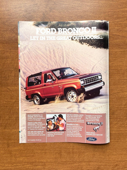 1984 Ford Bronco Advertisement