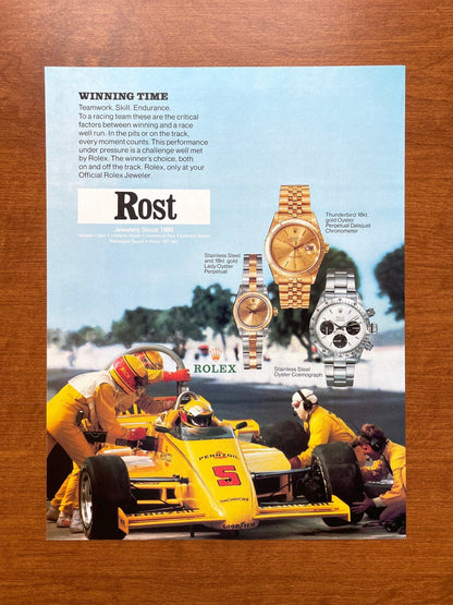 1986 Rolex "Big Red" Daytona Ref. 6265 Advertisement